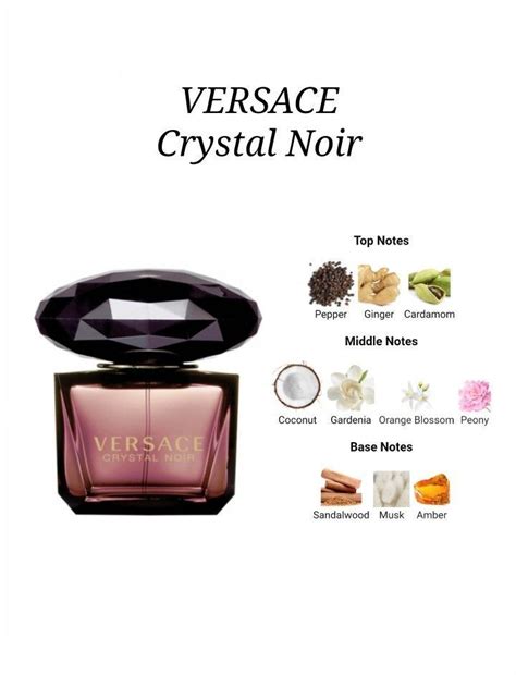 versace cristal noir note olfattive|crystal noir perfume by versace.